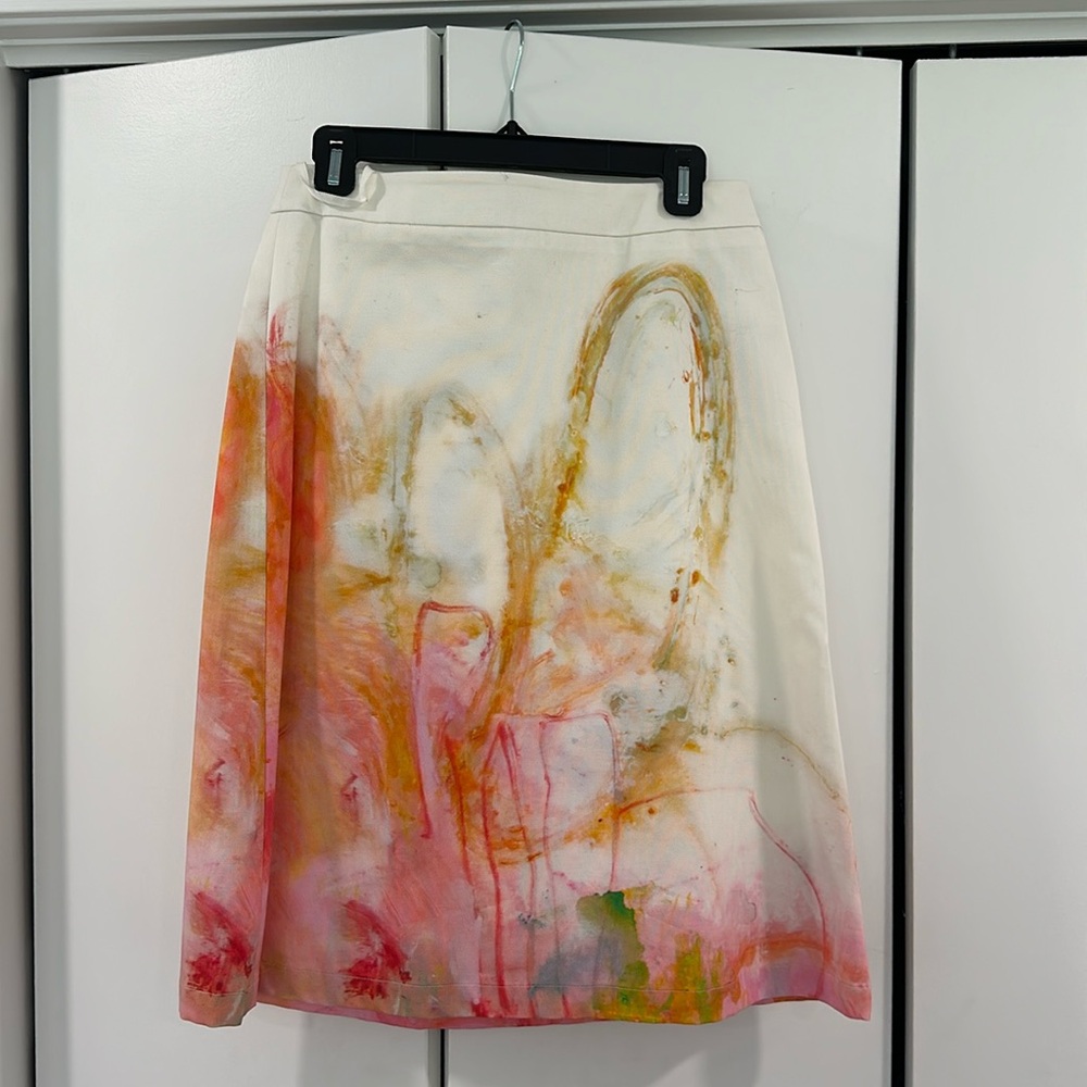 Claire Desjardins Anthropologie Watercolor Skirt